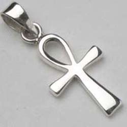 PENDANT SILVER ANKH PLAIN SML