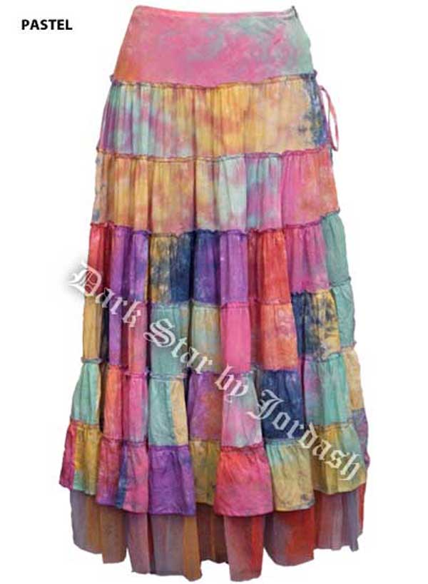 Jordash JD/SK/1548 Thin Cotton/Mesh Hem Skirt