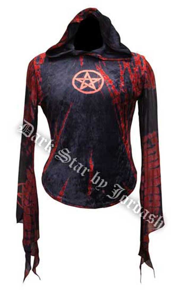 JORDASH STRETCH VELVET TIE DYE HOODY JD/BL/1891V