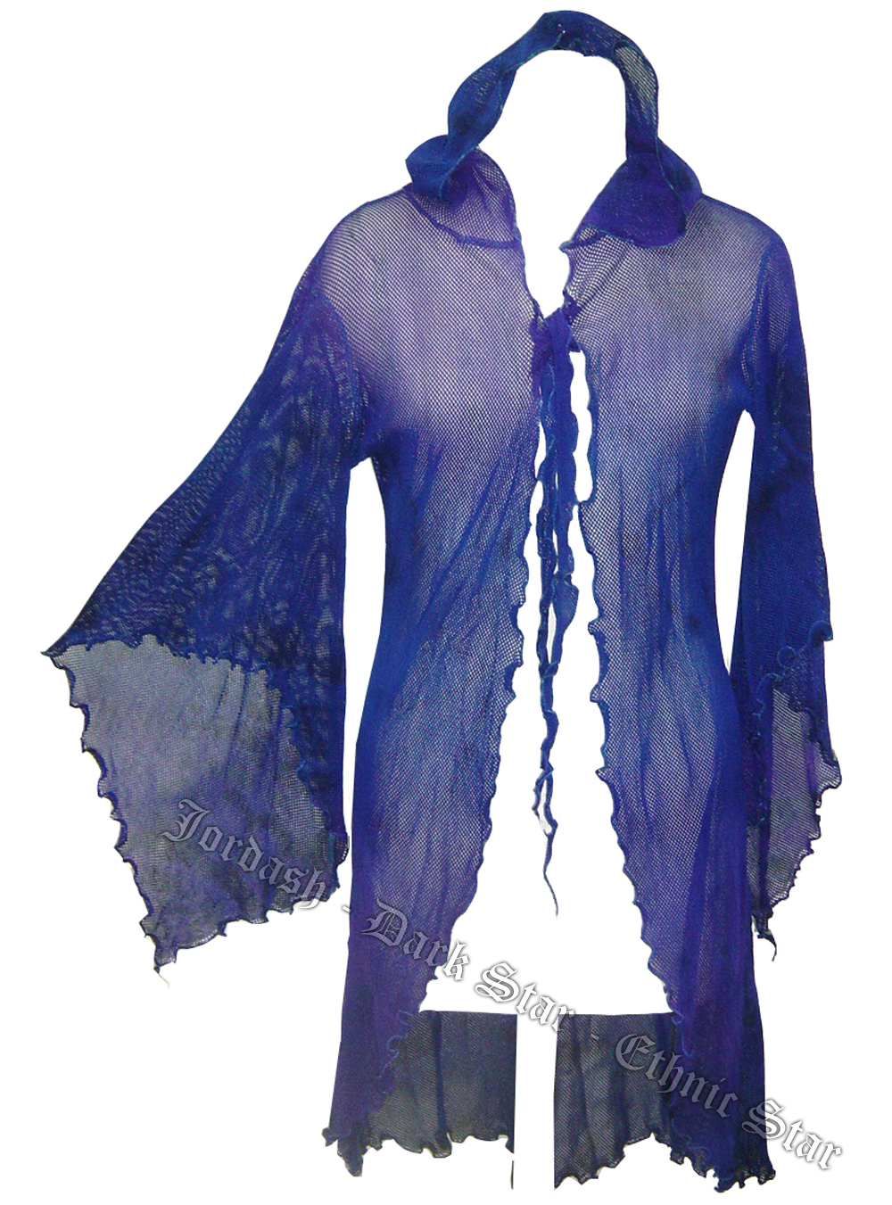 DARK STAR DS/JK/7055 VERY STRTCHY NET HOODED JACKET- BLUE