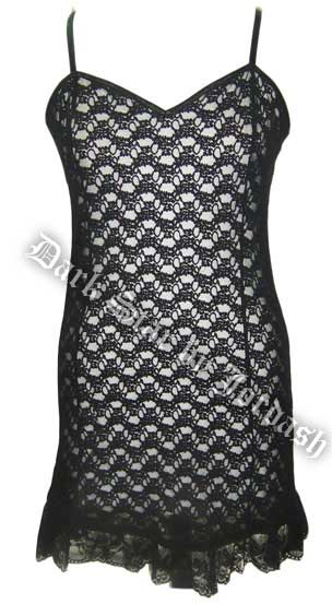 DARK STAR DS/DR/7330 STRETCH LACE MINI DRESS