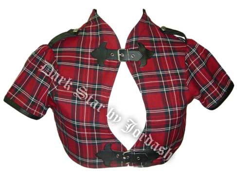 DARK STAR TARTAN/PVC SHORT JACKET DS/JK/7269