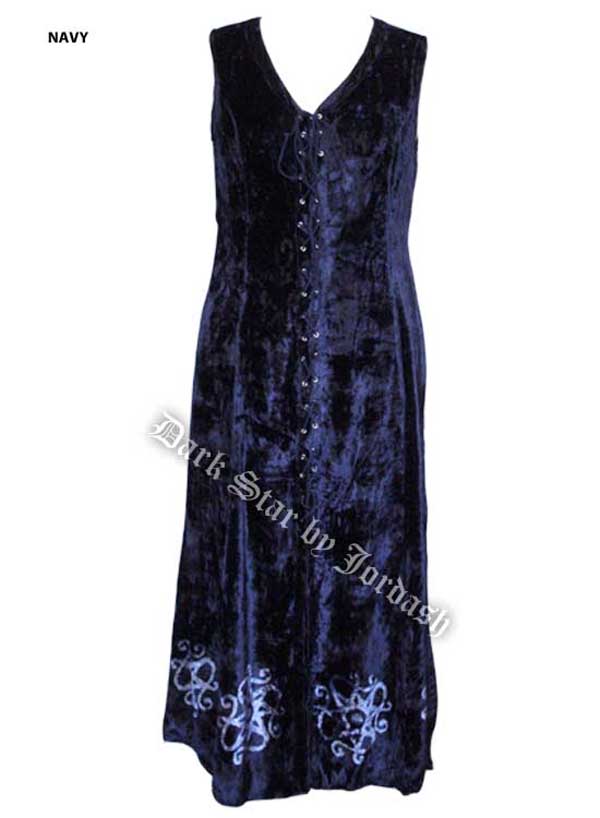 Jordash JD/DR/2012 Velvet Lace-Up Dress