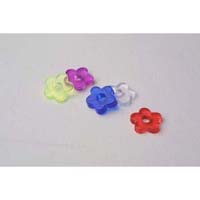Body Piercing Add On Glitter Flower Uvt4 4pcs