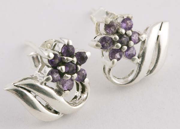 Silver Earring Stone 925 Sterling Silver