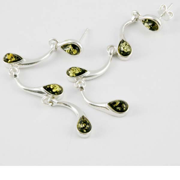 Amber Earring Half Circle P/Dr