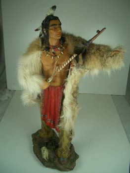 Indian With Pipe 21 Inch