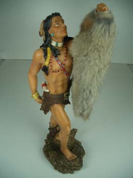 Indian With Fur 14 Inch