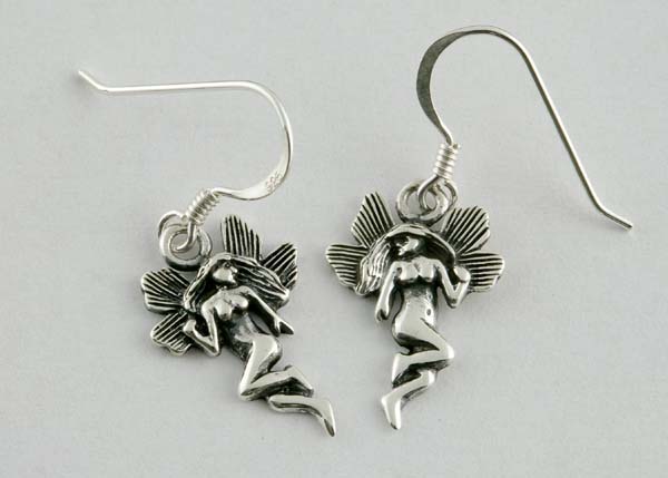 Silver Earring Fairy Small 925 Sterling Silver
