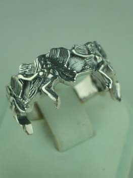 Silver Ring  4 Fairies 925 Sterling