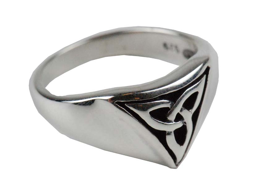 RING SILVER CELTIC TRIANGLE