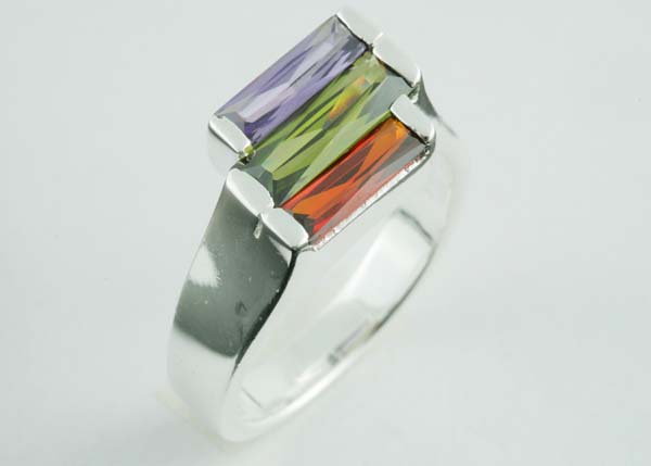 Ring Silver 3 Stones
