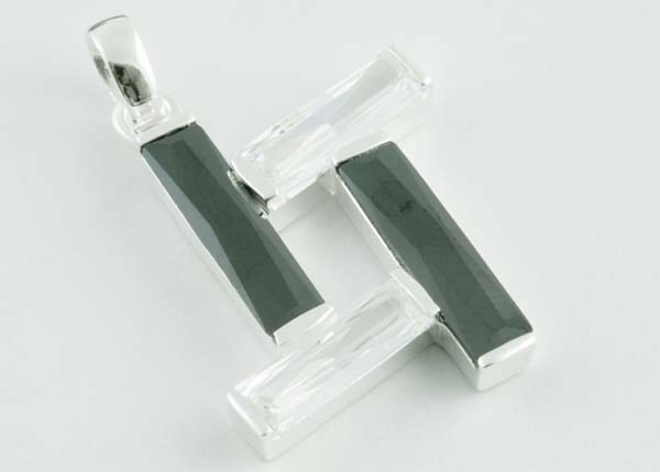 Pendant Silver 4 Rectangles