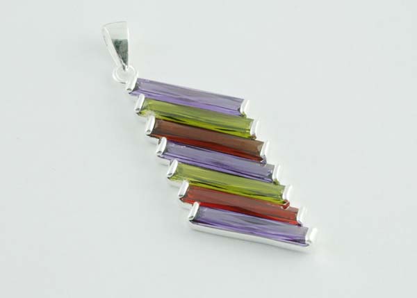 Pendant Silver 7 Rows
