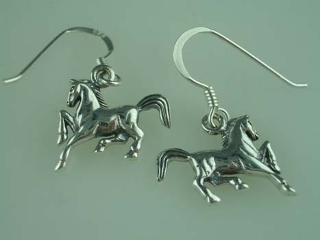 EARRING SILVER HORSE