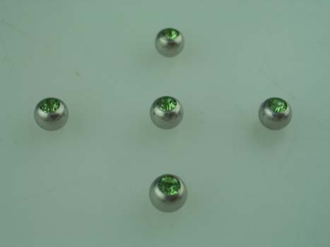 BP JEWELLED BALLS PERIDOT 4mm (1.2) 5PCS