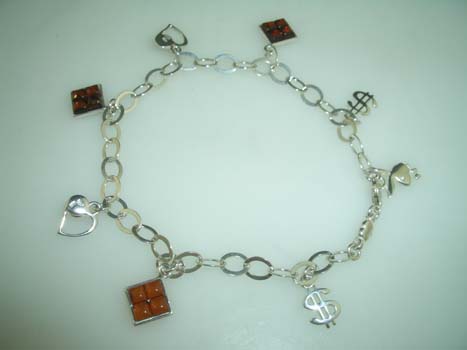 B/LET AMBER STONE DOLLAR SIGN
