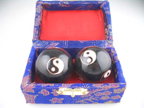 Health Ball Ying Yang Black 35mm Baoding Health Ball