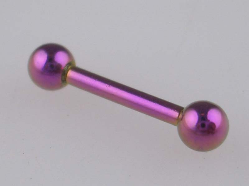 Body Piercing Eyebrow Bar Pink Ball 4pcs