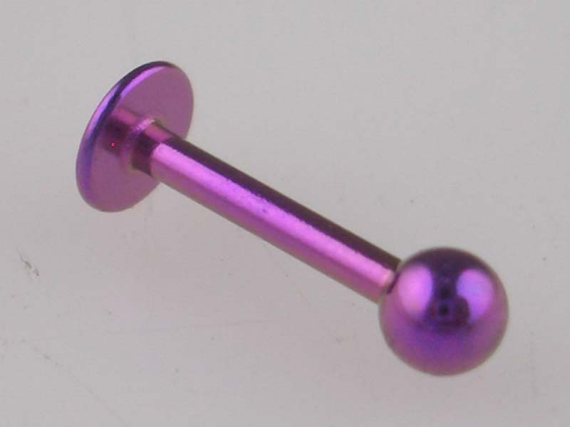 Body Piercing Labret Purple 4pcs