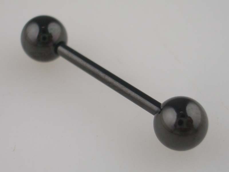 Body Piercing Tongue Bar With Ball Ends 6x16x1.6 4pcs