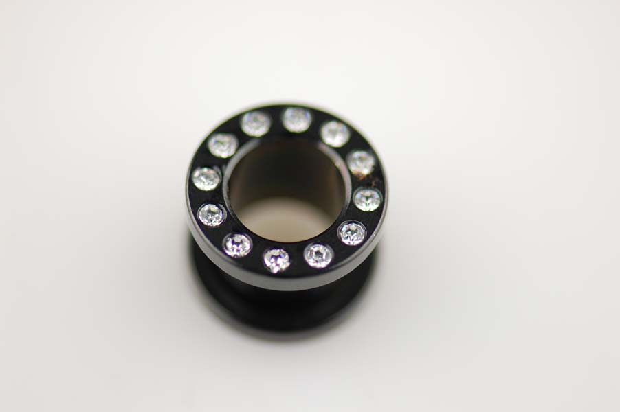 Body Piercing Plug Fake 10mm With Stones