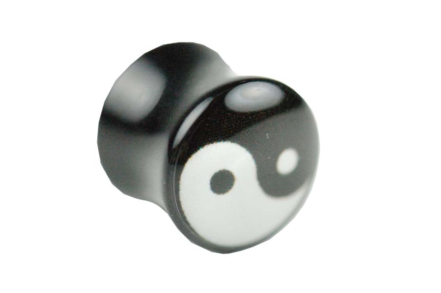 Body Piercing Plug 10mm Ying Yang