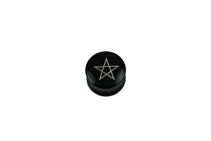 Body Piercing Plug 12mm Pentagram