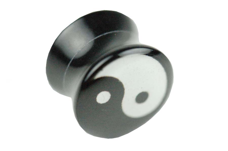 Body Piercing Plug 12mm Ying Yang