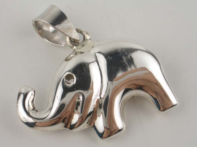 PENDANT SILVER ELEPHANT PLAIN