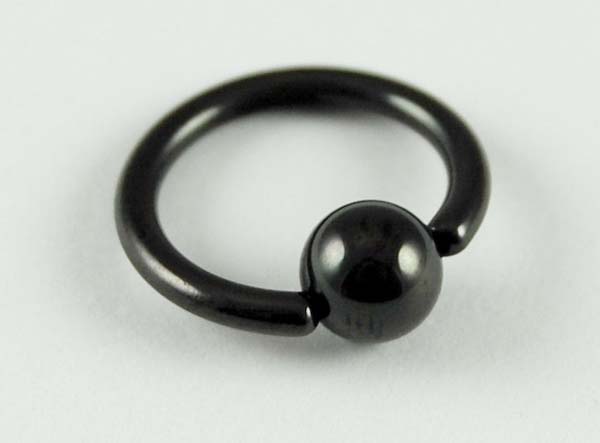 Body Piercing Bcr Black 10mm 1.6 2pcs