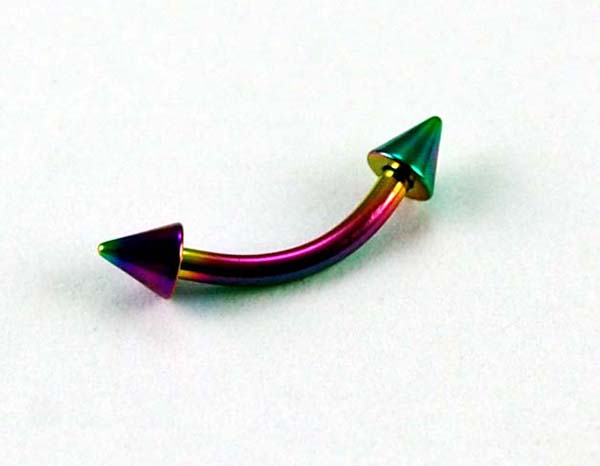 Body Piercing Eyebrow Bar Curved 2pcs