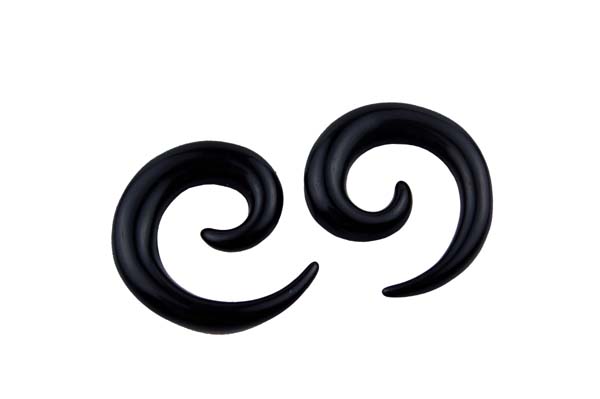 Body Piercing Spiral Acrylic 6mm 2pcs
