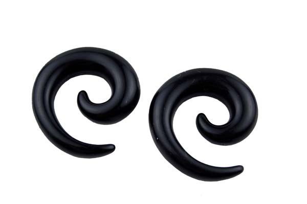 Body Piercing Spiral Acrylic 8mm 2pcs