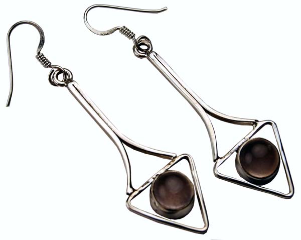 Silver Earring Stone Drop 925 Sterling Silver
