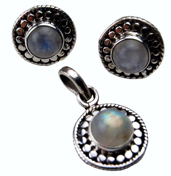 Pendant And Earring Set Silver  925 Sterling Silver