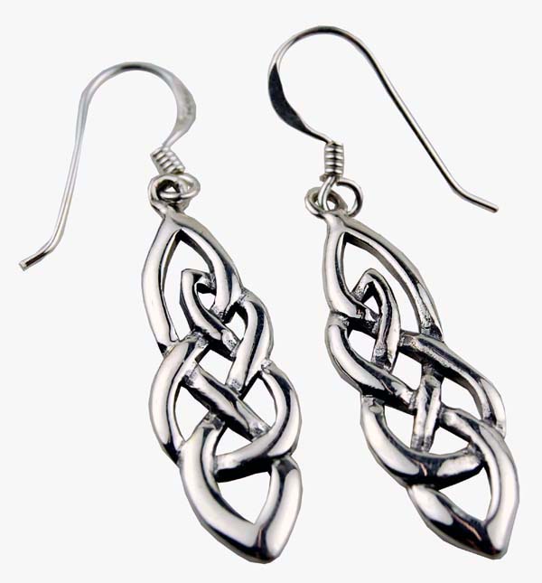 Silver Earring  Celtic 925 Sterling Silver