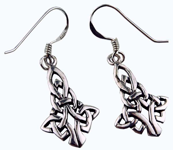 Silver Earring  Celtic Small 925 Sterling Silver