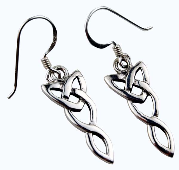 Silver Earring  Celtic 925 Sterling Silver