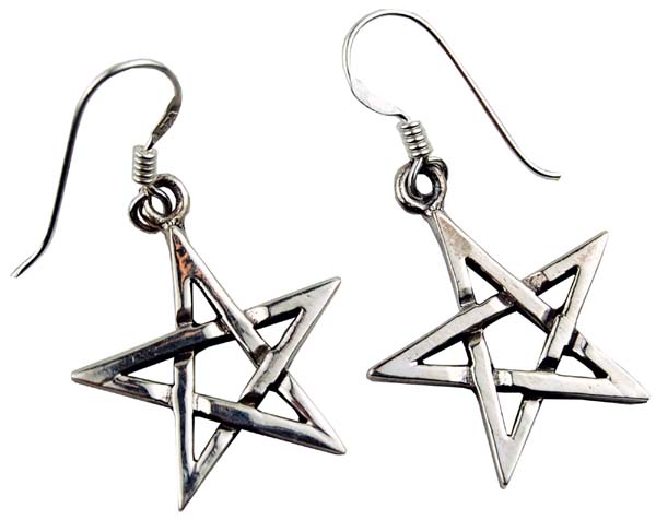 Earring Silver Pentagram