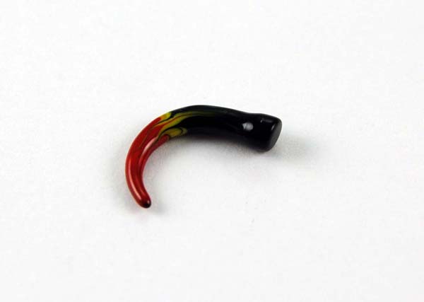 Body Piercing Hook Acrylic Flame 3mm