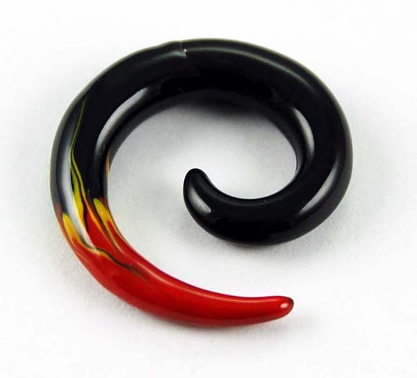 Body Piercing Hook Acrylic Spiral 5mm