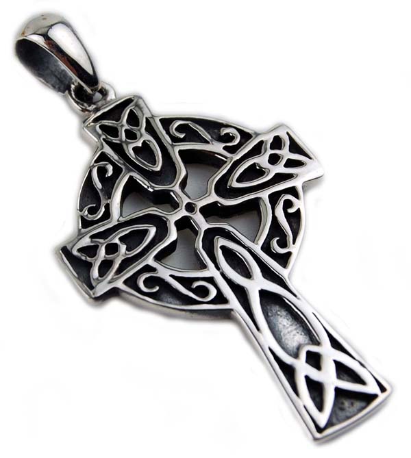 Silver Pendant Celtic Cross 925 Sterling