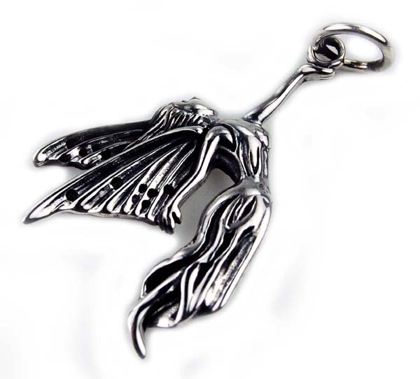 Silver Pendant Fairy Hanging 925 Sterling