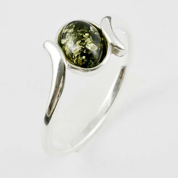 Amber Ring Circle Shape Green