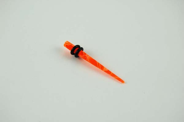 Body Piercing Stretcher Straight Orange 4mm 3pcs In A Pack