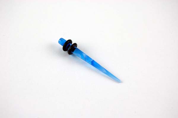 Body Piercing Stretcher Straight Light Blue 4mm 3pcs In A Pack