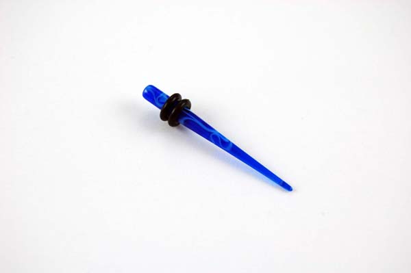 Body Piercing Stretcher Straight Blue 4mm 3pcs In A Pack