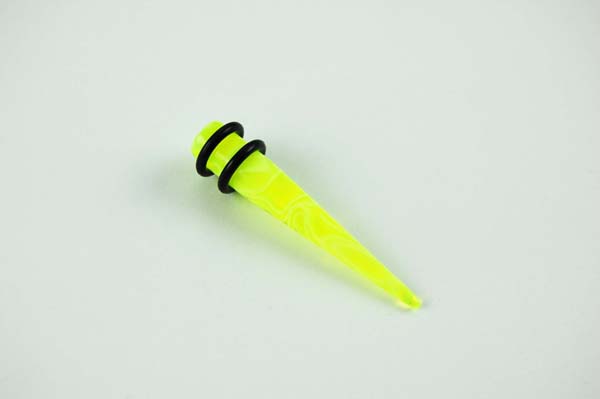 Body Piercing Stretcher Straight Yellow 8mm 2pcs In A Pack