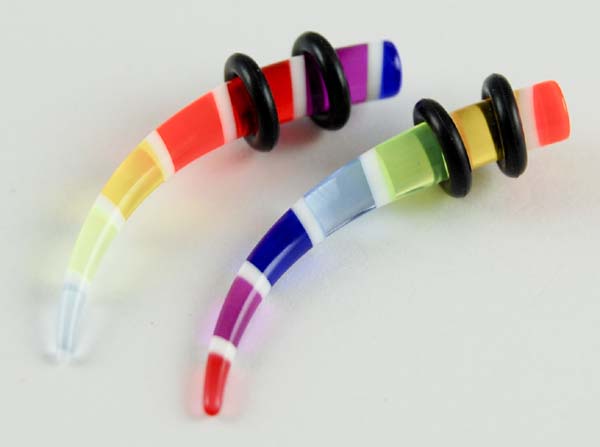 Body Piercing Stretcher Curved Multi 4mm 2pcs